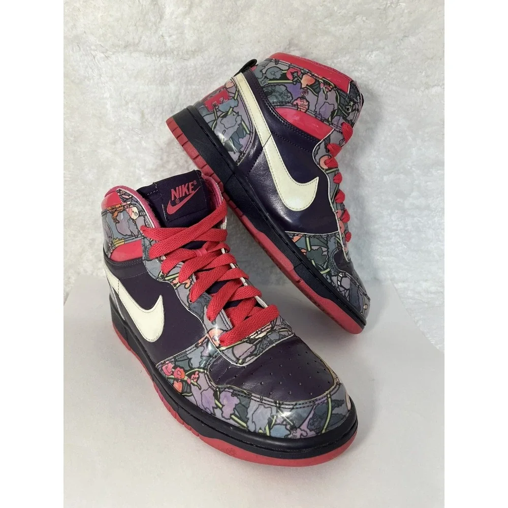 Vintage Nike Purple Pink Grand High Dunk Womens Sneaker Sz 8 Athletic Retro Y2K